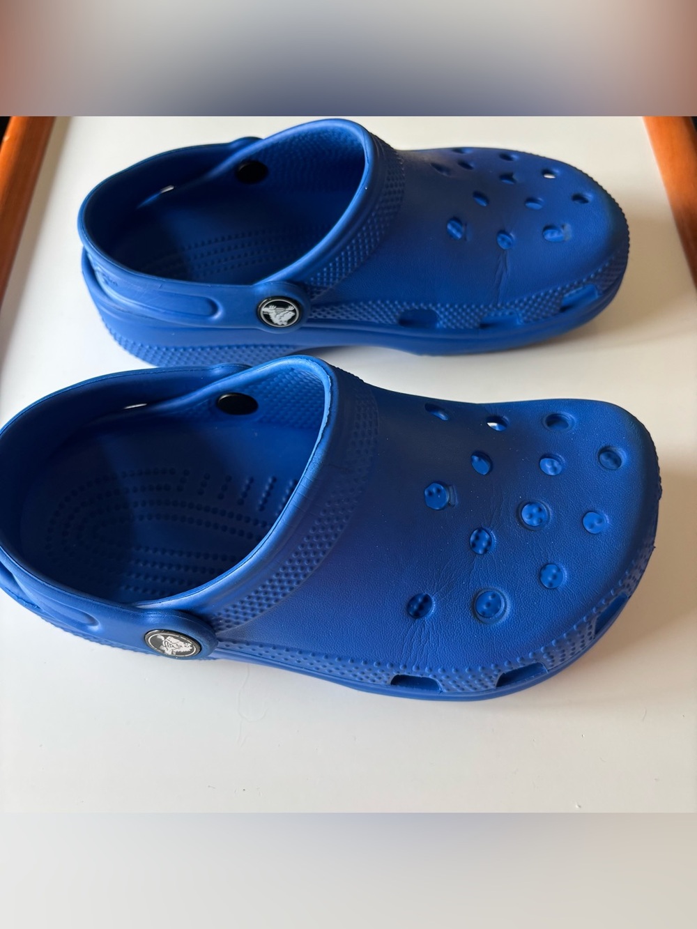 CROCS Kids Royal Blue Classic Clog Sandals - Picture 5 of 5